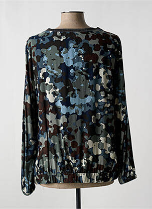 Blouse tissage popeline manches longues bleu BETTY BARCLAY femme