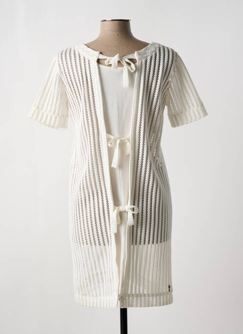 Robe courte beige AKELA KEY pour femme