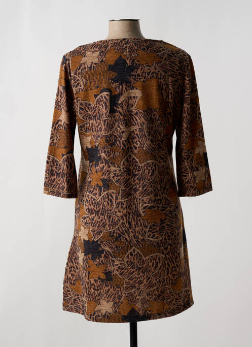 Robe courte marron VEGAS pour femme