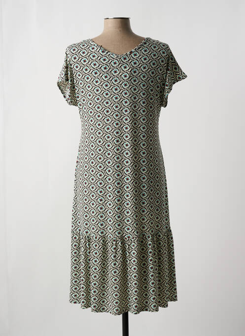 Robe mi-longue beige TELMAIL pour femme