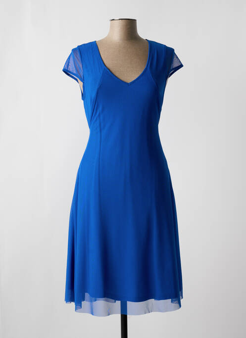 Robe mi-longue bleu MALOKA pour femme