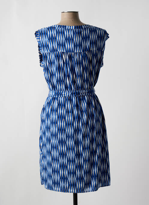 Robe mi-longue bleu PAUSE CAFE pour femme