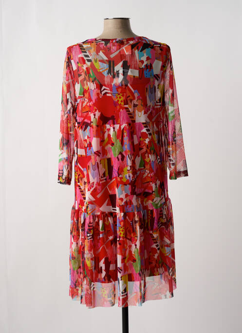 Robe mi-longue rouge MALOKA pour femme