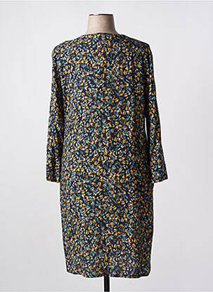 Robe mi-longue imprimé fantaisie manches longues bleu LE PETIT BAIGNEUR femme