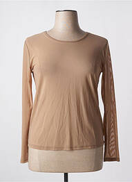 Top stretch manches longues marron LADY DISCTRICT femme