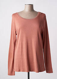 Top stretch manches longues marron C'EST BEAU LA VIE femme