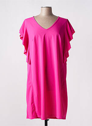 Robe mi-longue rose MALOKA pour femme