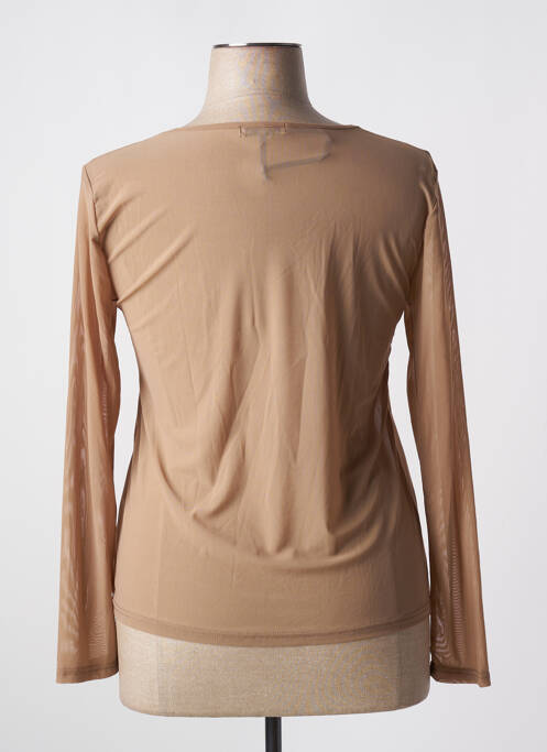 Top stretch manches longues marron LADY DISCTRICT femme