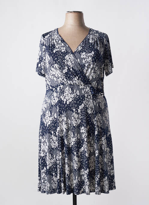 Robe mi-longue bleu DIANE LAURY pour femme