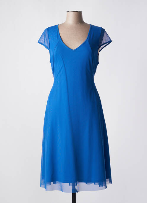 Robe mi-longue bleu MALOKA pour femme