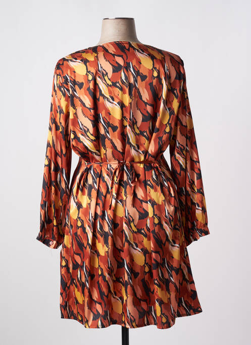 Robe mi-longue marron CHRISTY pour femme