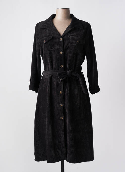 Robe mi-longue noir AMELIE & AMELIE pour femme