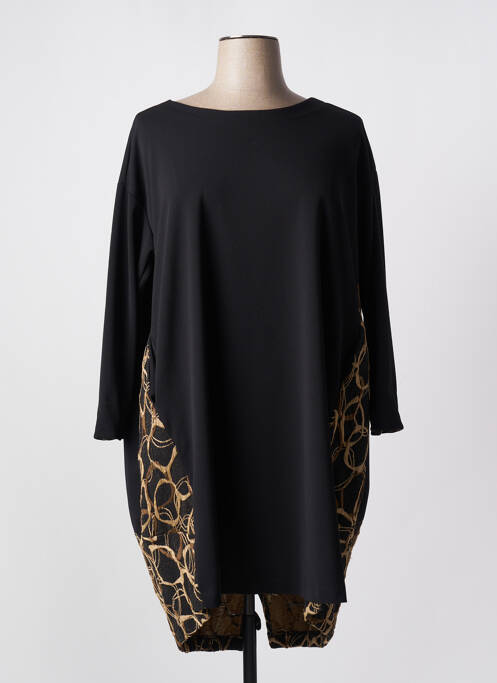 Robe mi-longue noir KAKIE pour femme