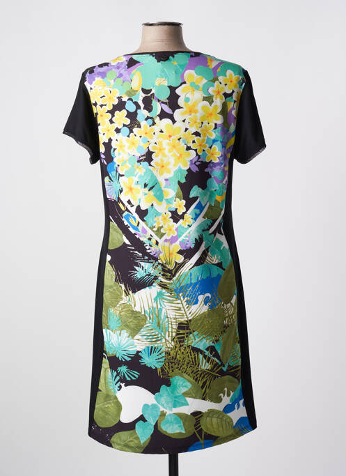 Robe mi-longue noir MALOKA pour femme