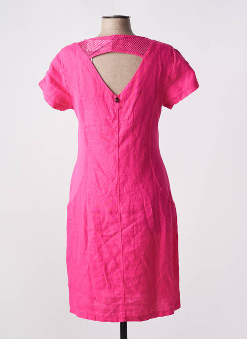 Robe mi-longue rose MALOKA pour femme