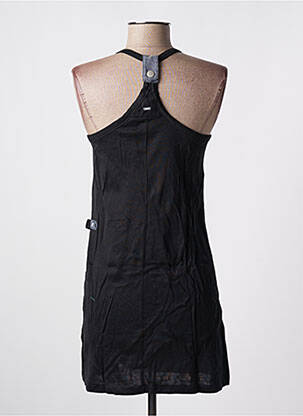 Robe courte col rond fines bretelles noir G STAR femme