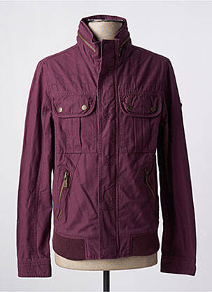 Blouson fermeture zippée sous rabat pressionné rouge KAPORAL homme