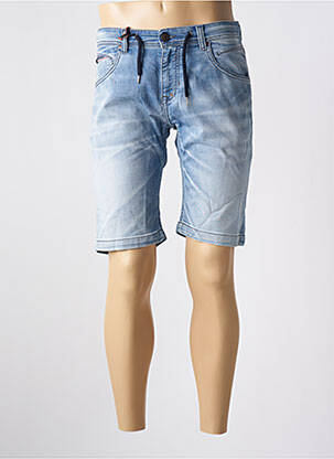 Bermuda tissage denim taille normale bleu DONOVAN homme