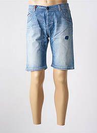 Bermuda stretch taille basse bleu DONOVAN homme