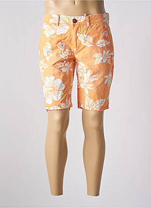 Bermuda taille à pinces taille normale orange REDSOUL homme