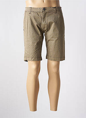 Bermuda taille à pinces taille normale vert RECYCLED ART WORLD homme
