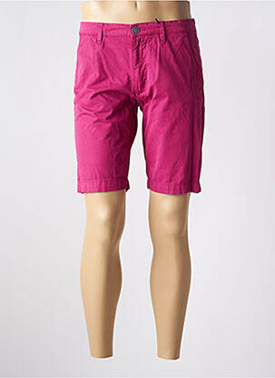 Bermuda taille à pinces taille normale violet RECYCLED ART WORLD homme