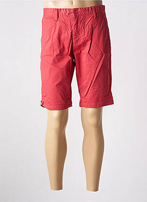 Bermuda taille à pinces taille normale rouge TEDDY SMITH homme