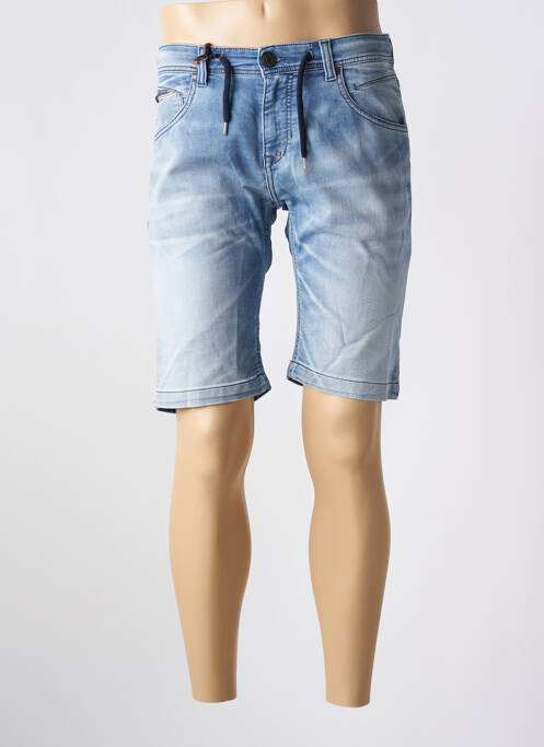 Bermuda stretch taille normale bleu DONOVAN homme
