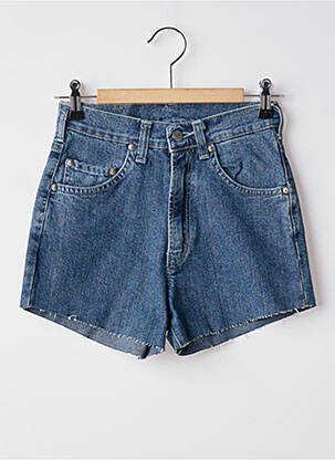 Short tissage denim taille haute bleu CIMARRON femme