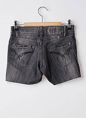 Short tissage denim taille basse noir KAPORAL femme