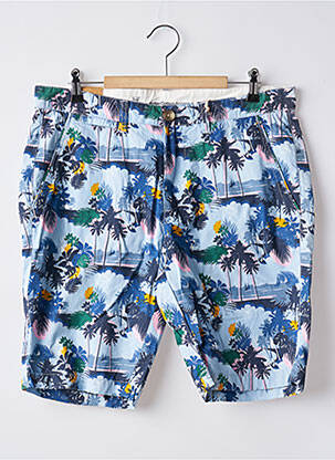 Bermuda taille à pinces taille normale bleu KNOWLEDGE COTTON APPAREL homme