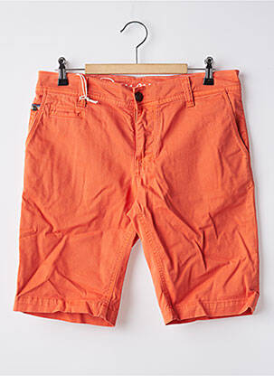 Bermuda taille à pinces taille normale orange DONOVAN homme