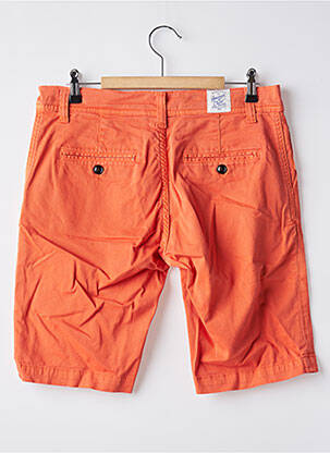 Bermuda taille à pinces taille normale orange DONOVAN homme