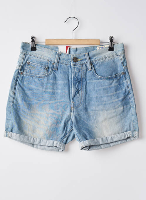 Short bleu G STAR pour homme