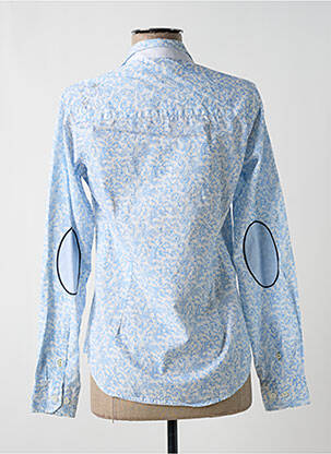 Chemisier imprimé fleurs manches longues bleu BLACK WELLIS femme