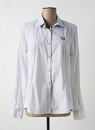 Chemisier coupe cintrée manches longues blanc BLACK WELLIS femme
