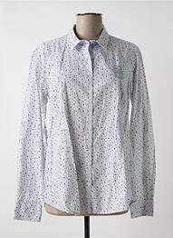 Chemisier imprimé fleurs manches longues blanc BLACK WELLIS femme