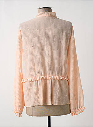 Blouse légère et transparente manches longues rose SWEEWË femme