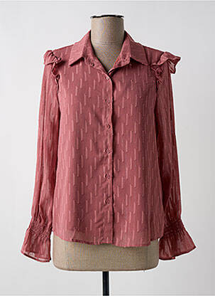 Chemisier coupe fluide manches longues rose SUZZY & MILLY femme