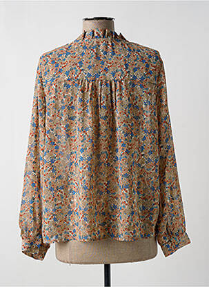 Chemisier imprimé fleurs manches longues beige Y'COO femme