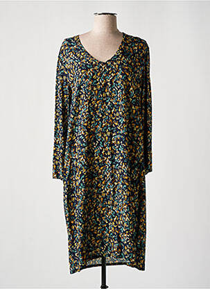 Robe mi-longue coupe fluide manches longues bleu LE PETIT BAIGNEUR femme