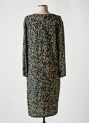 Robe mi-longue coupe fluide manches longues bleu LE PETIT BAIGNEUR femme