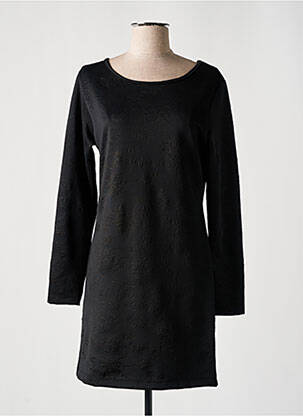 Robe courte manches longues manches longues noir COQUELICOT femme