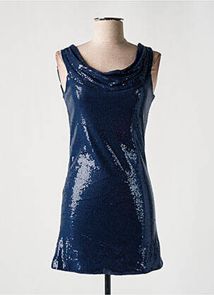 Robe courte sans manche sans manche bleu LPB femme