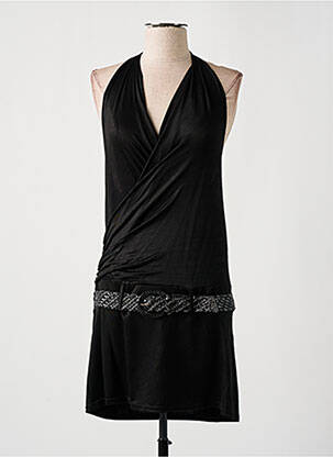 Robe courte sans manche sans manche noir JUS D'ORANGE femme
