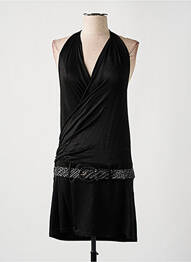 Robe courte sans manche sans manche noir JUS D'ORANGE femme