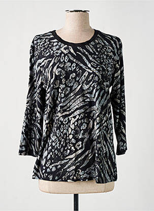 Top stretch manches longues noir BETTY BARCLAY femme