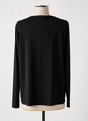 Top tissage crêpe manches longues noir DIANE LAURY femme