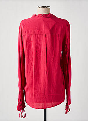 Chemisier coupe fluide manches longues rose YERSE femme