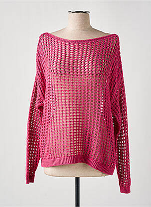 Pull coupe droite manches longues rose LOLA ESPELETA femme